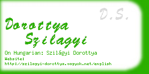 dorottya szilagyi business card