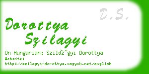 dorottya szilagyi business card